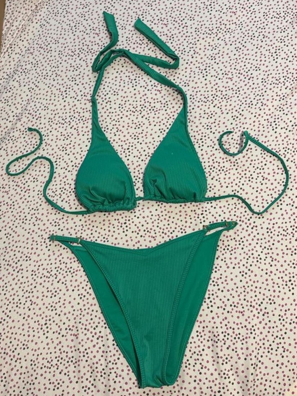 Hollister Teal Ribbed Swim Top